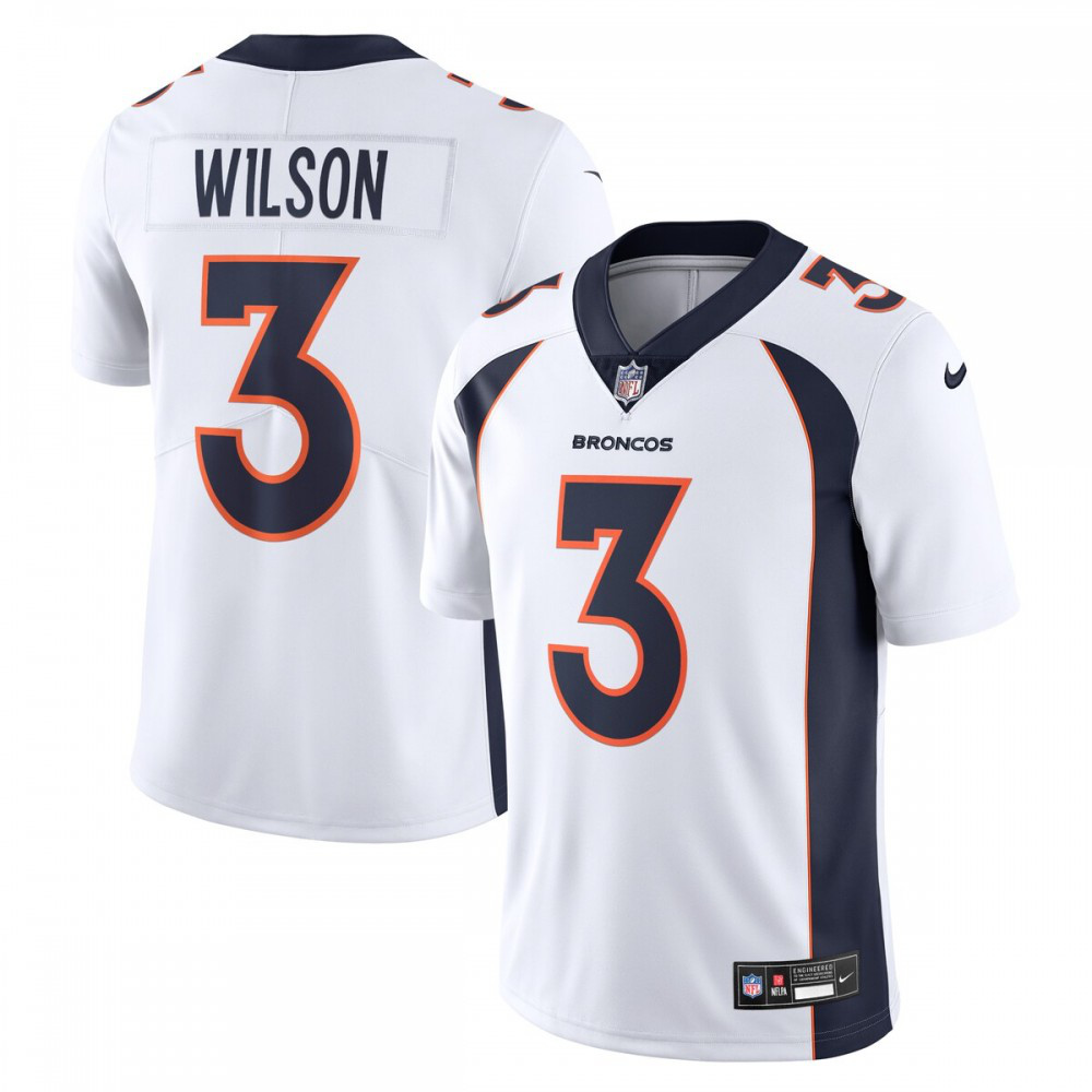 Russell Wilson Denver Broncos Nike Vapor Untouchable Limited Jersey - White-GridironStore
